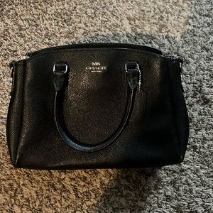 Authentic Coach - Leather - Mini Sage - Carryall Bag - Black - F28977